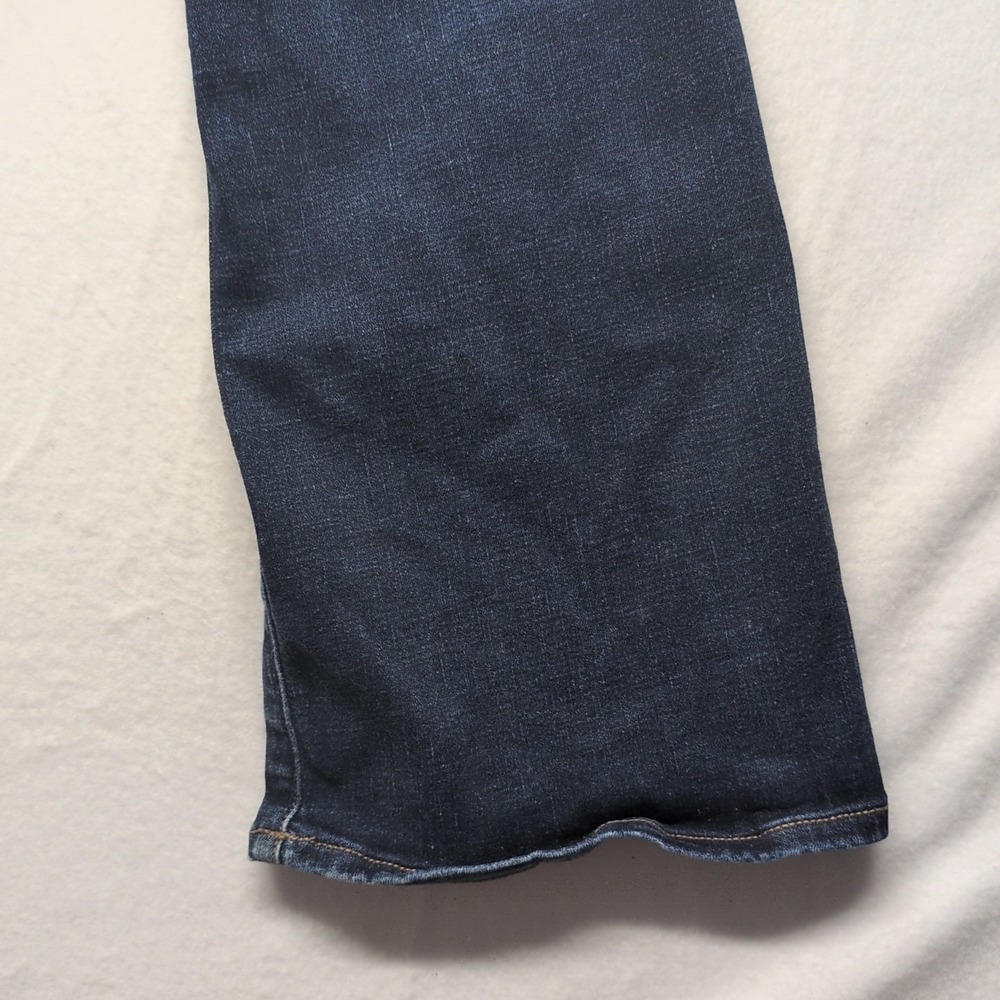 American Eagle Curvy Kick Boot Jeans Womens 12 Short Blue Medium Wash Stretch - Picture 11 of 13